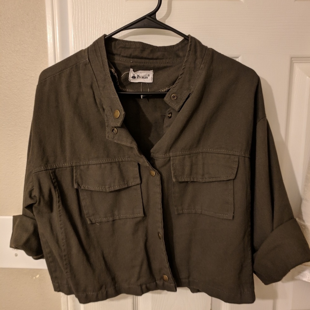 Green army jacket